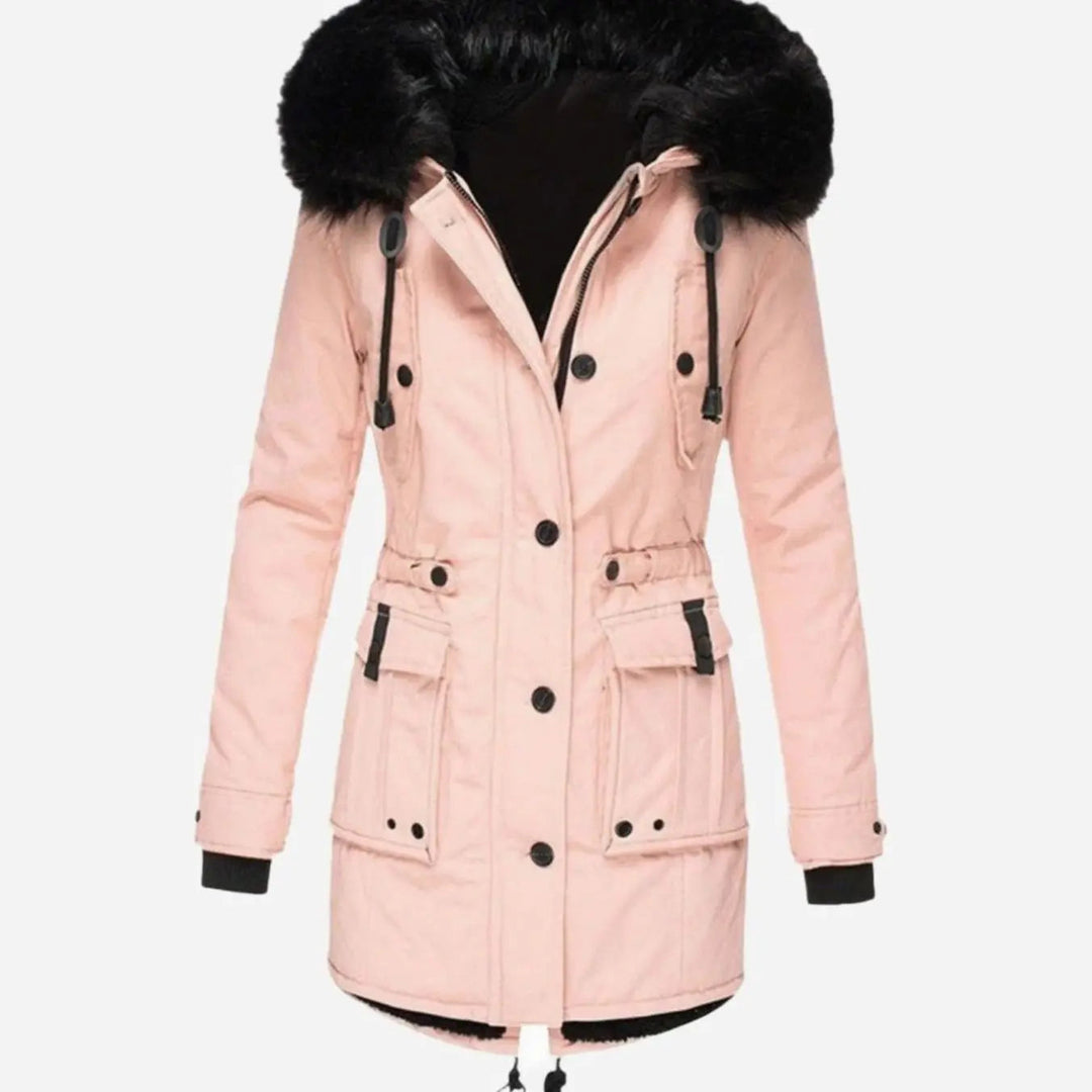 Women's Thick Faux Fur Hooded Insulated Parka Coat