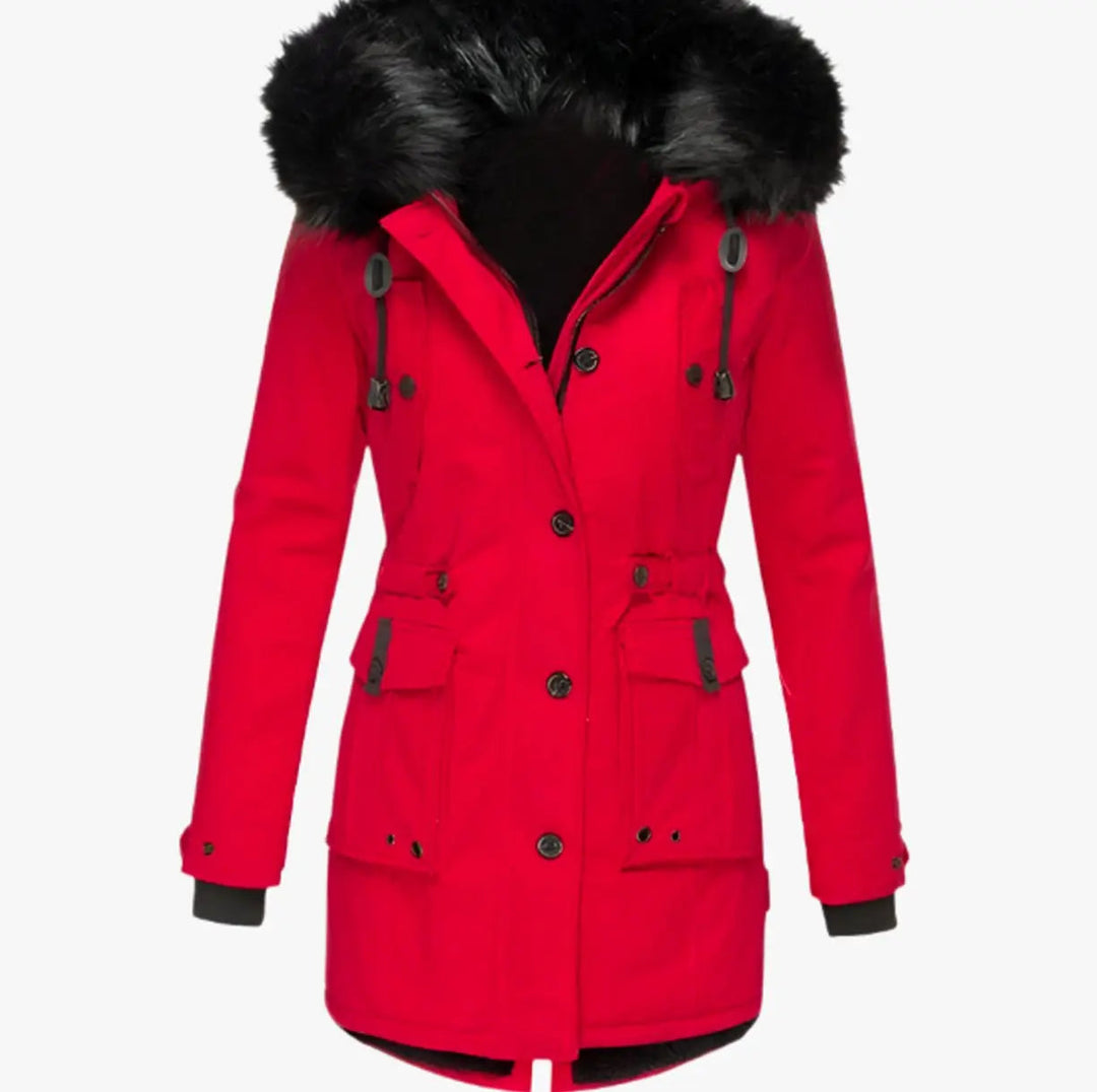 Women's Thick Faux Fur Hooded Insulated Parka Coat