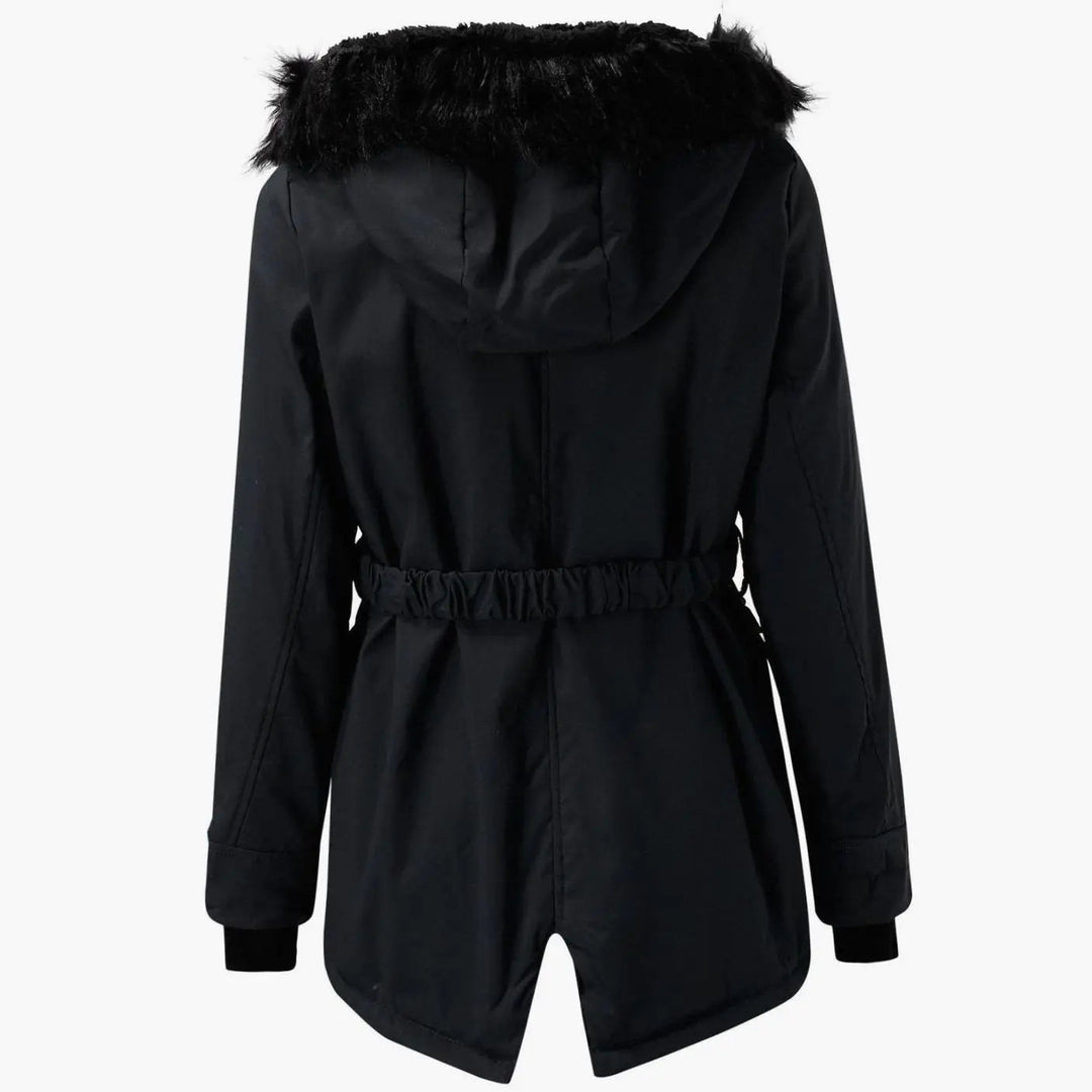 Women's Thick Faux Fur Hooded Insulated Parka Coat