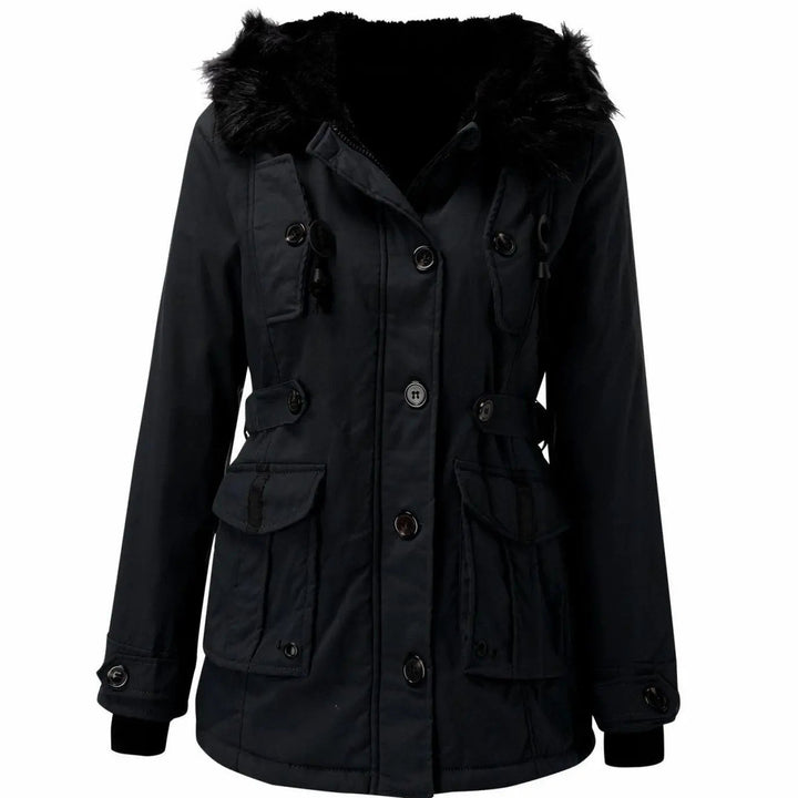 Women's Thick Faux Fur Hooded Insulated Parka Coat