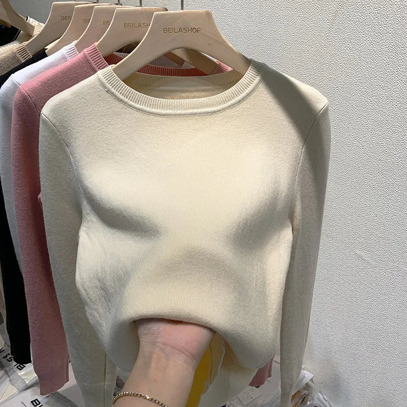Women's Lined Fleece-Lined Jumper in Khaki, image 1