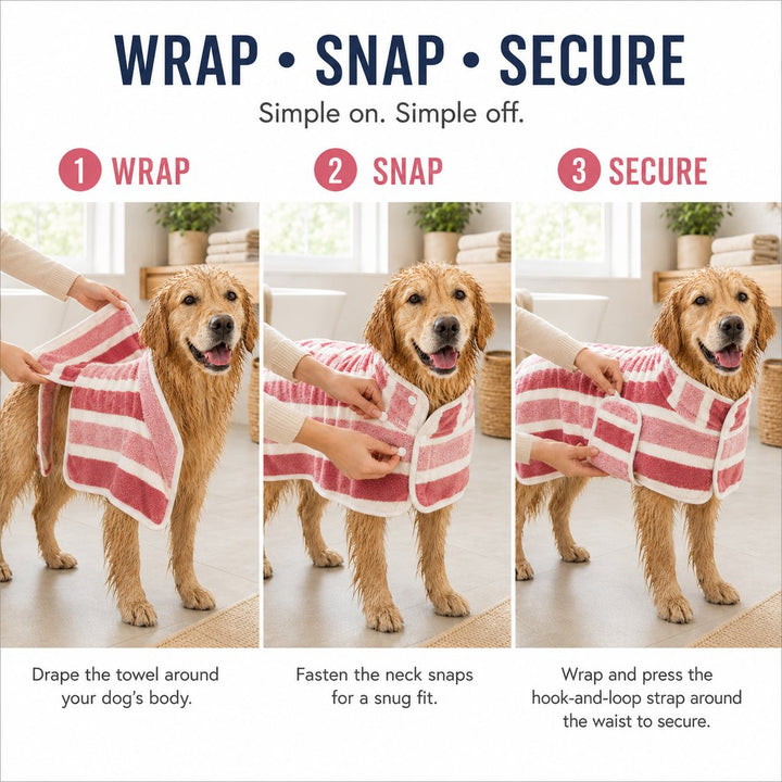 Wearable Microfiber Dog Drying Towel