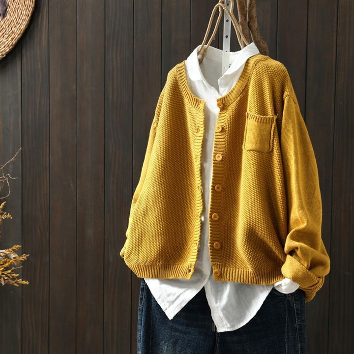 Women's Classic Button-Front Casual Cardigan