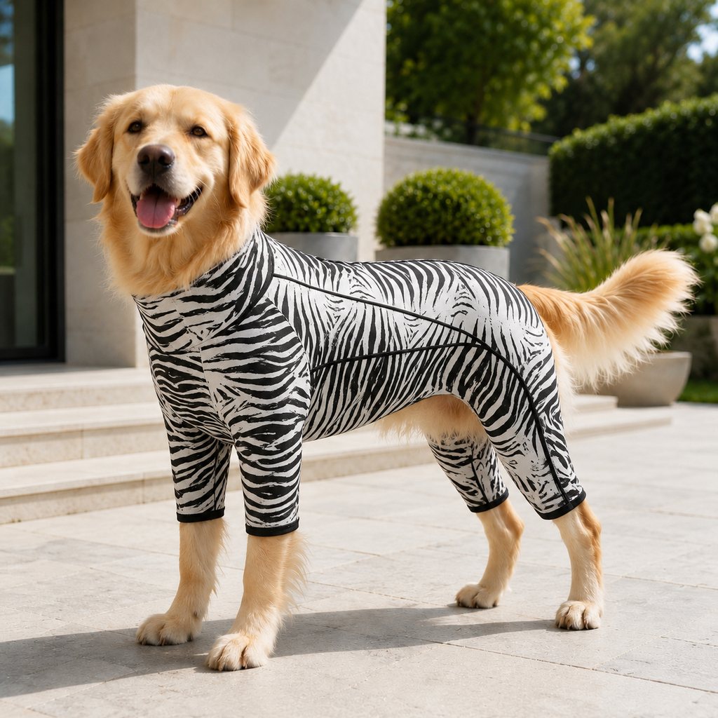 Four-Leg Full-Body Dog Jumpsuit for Home & Outdoor Wear